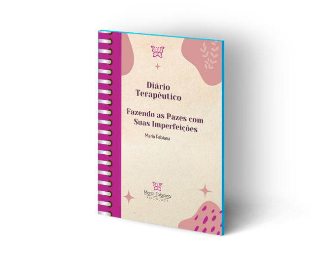 aderno Terapêutico Fazendo as Pazes com Suas Imperfeiçoes